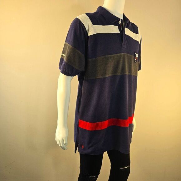 US Polo Assn Mens Sz XL Rugby Polo Shirt Embroidered Pony Pique Cotton - Picture 4 of 9